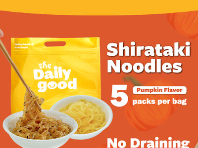 The Daily Good Shirataki Noodles 5 Packs | Ready to Eat | Pumpkin Flavor