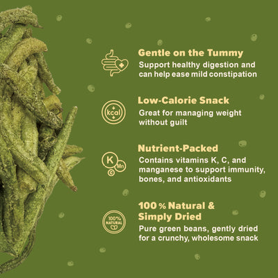 The Daily Good Dehydrated Green Bean Dog Treats