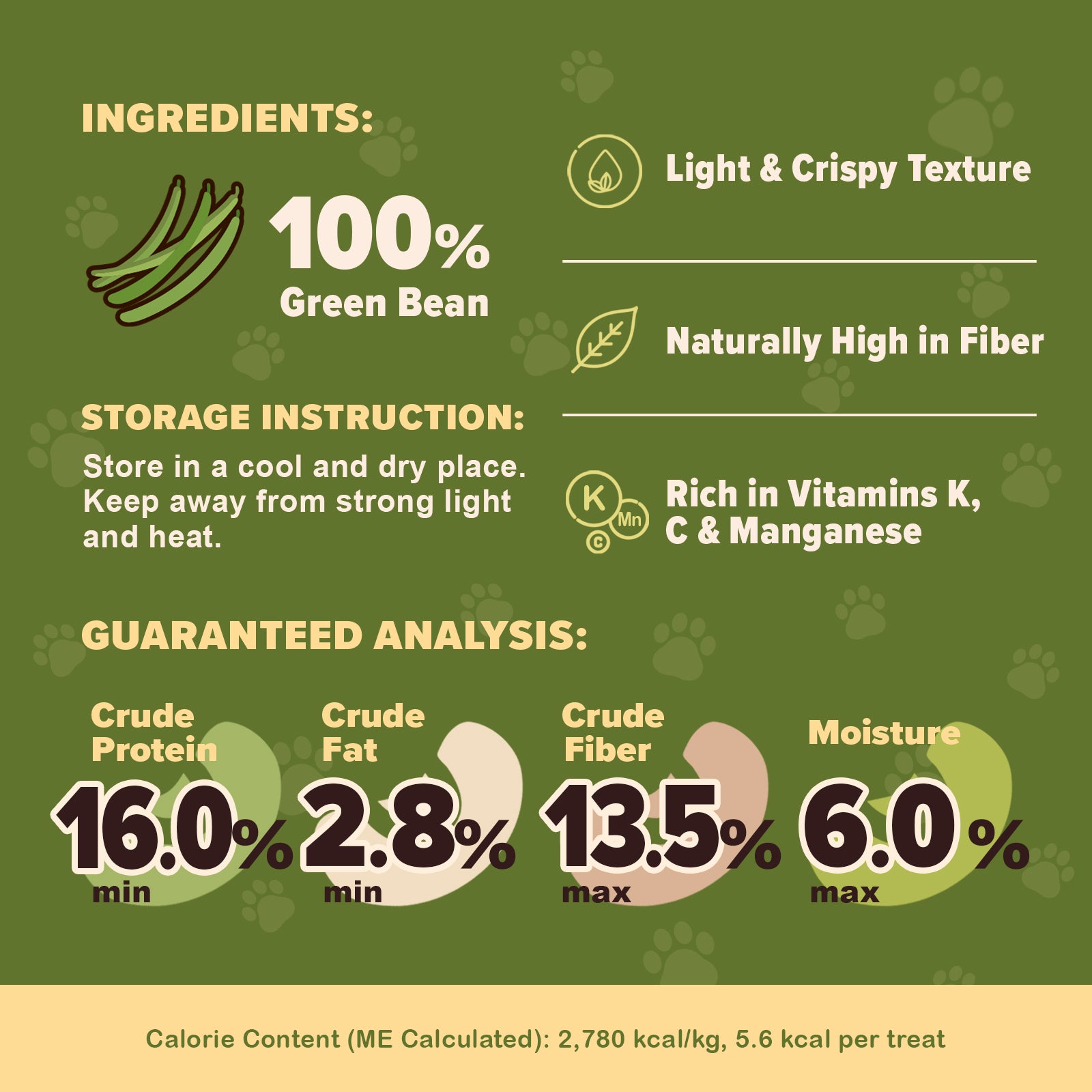 The Daily Good Dehydrated Green Bean Dog Treats