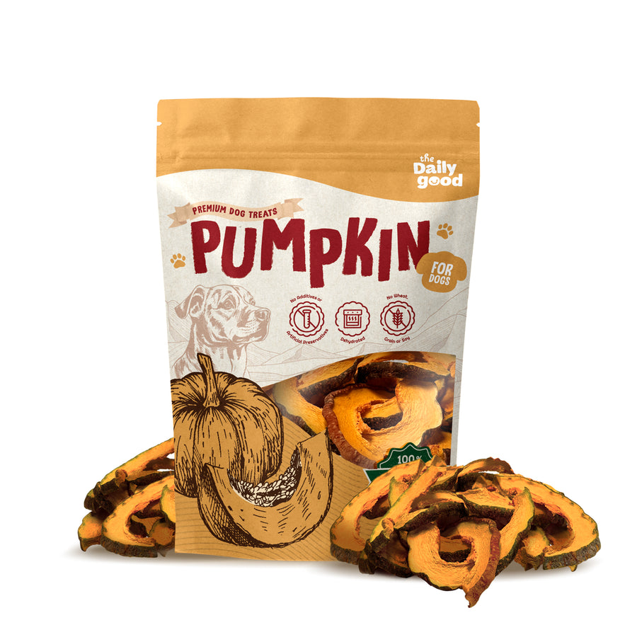 The Daily Good Dehydrated Pumpkin Dog Treats