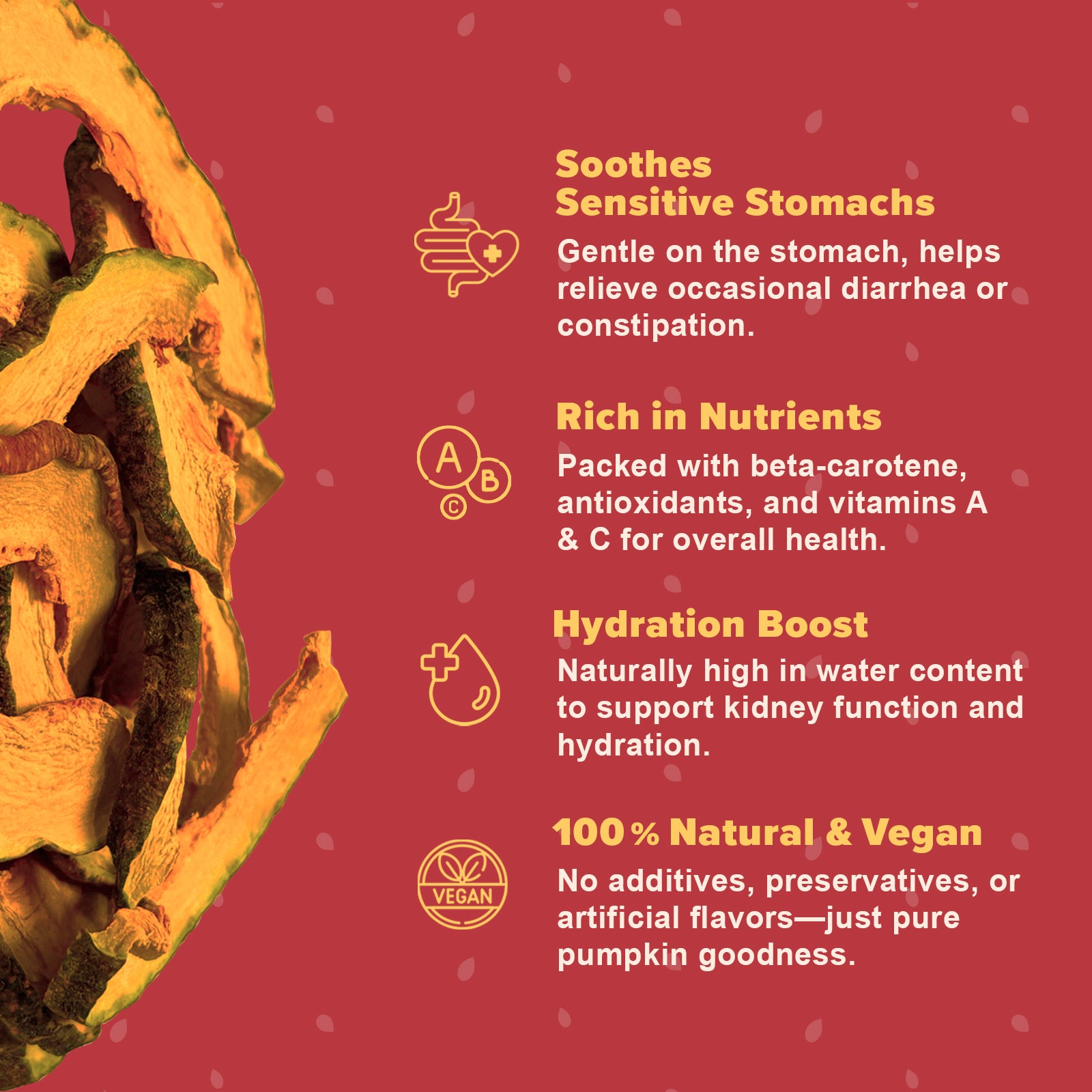 The Daily Good Dehydrated Pumpkin Dog Treats