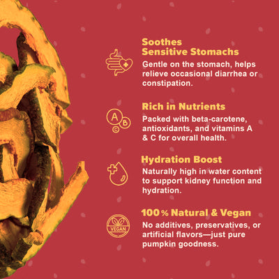 The Daily Good Dehydrated Pumpkin Dog Treats