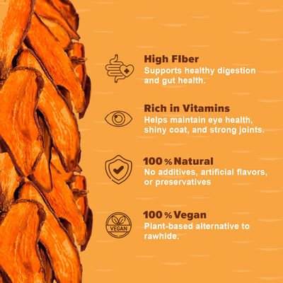 The Daily Good Dehydrated Sweet Potato Dog Treats