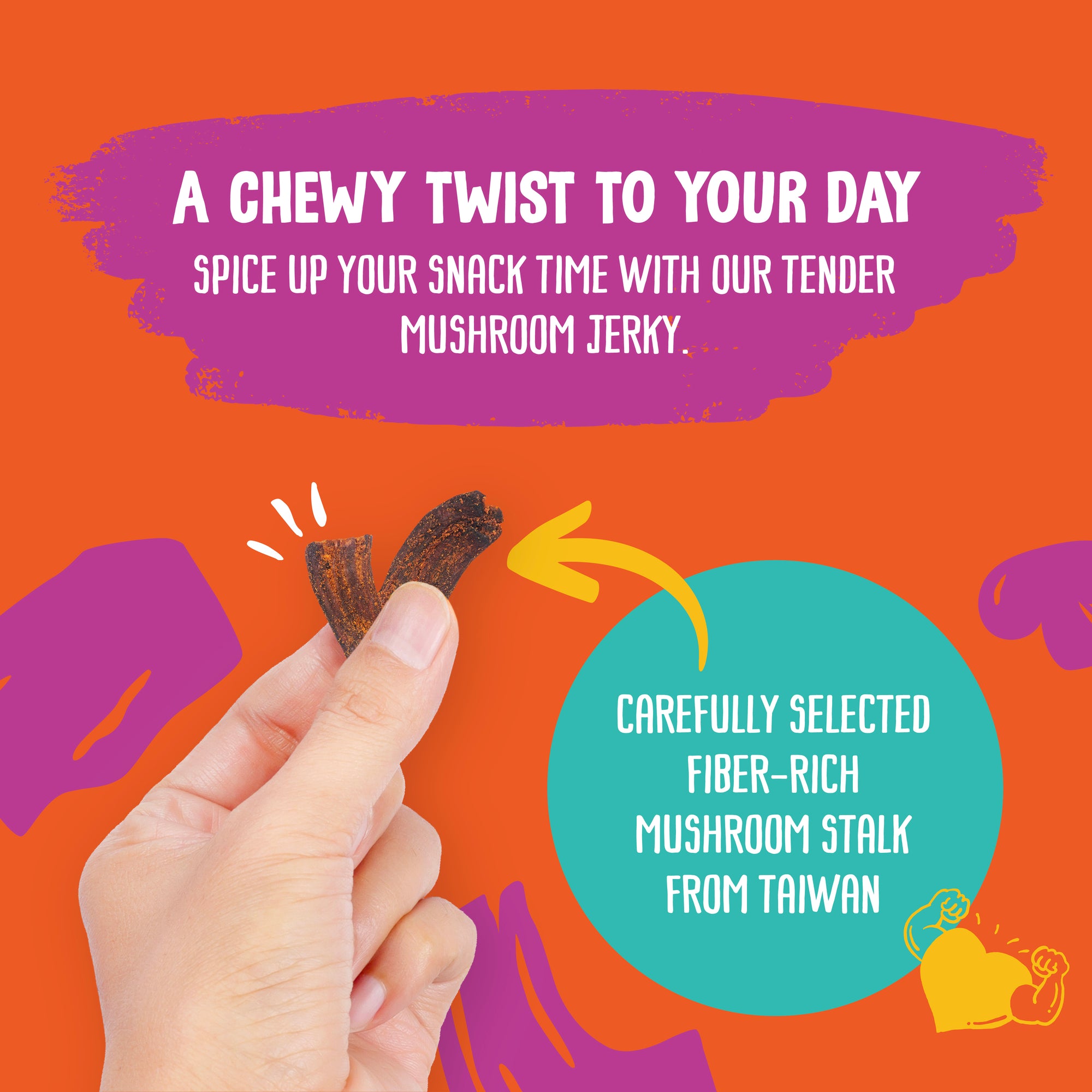 The Daily Good Shiitake Mushroom Jerky - Mushroom Jerky -Original Flavor