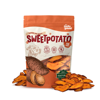 The Daily Good Dehydrated Sweet Potato Dog Treats