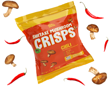 The Daily Good Shiitake Mushroom Crisps - Mushroom Chips - Mexican Chili Flavor