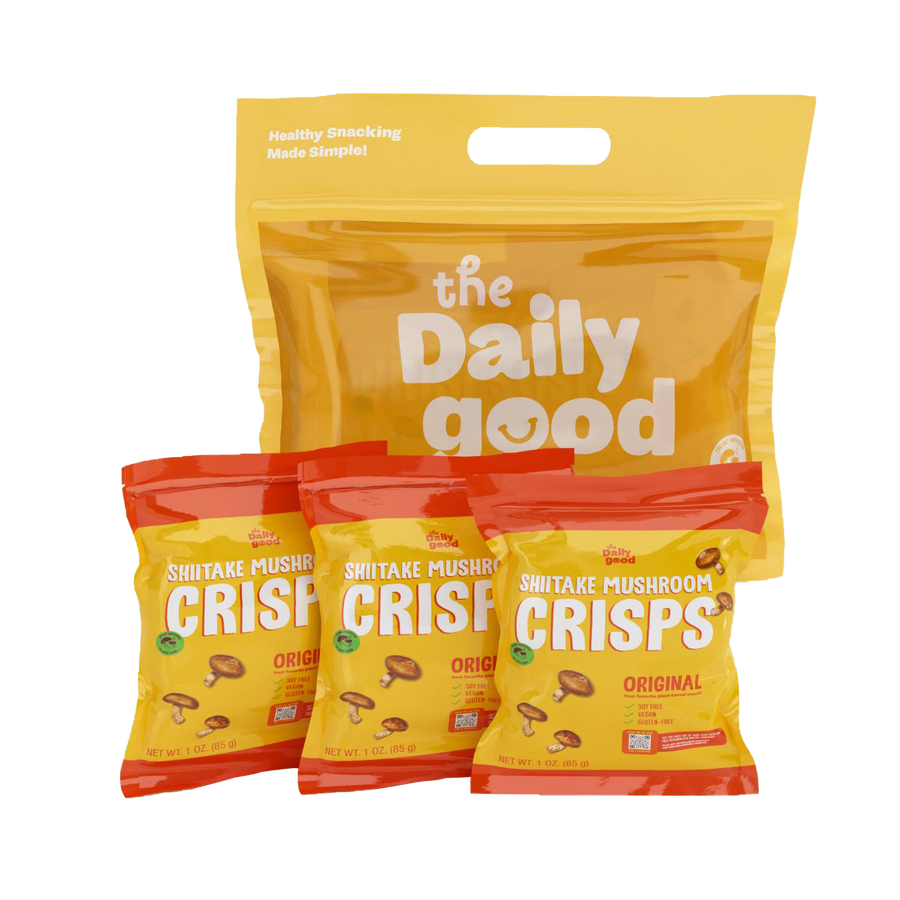 The Daily Good Shiitake Mushroom Crisps - Mushroom Chips - Original Flavor